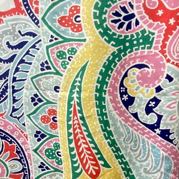 Pottery Barn Penelope Wall Hanging PBTeen Dorm Decor Cotton 80" Square Paisley - Picture 5 of 8